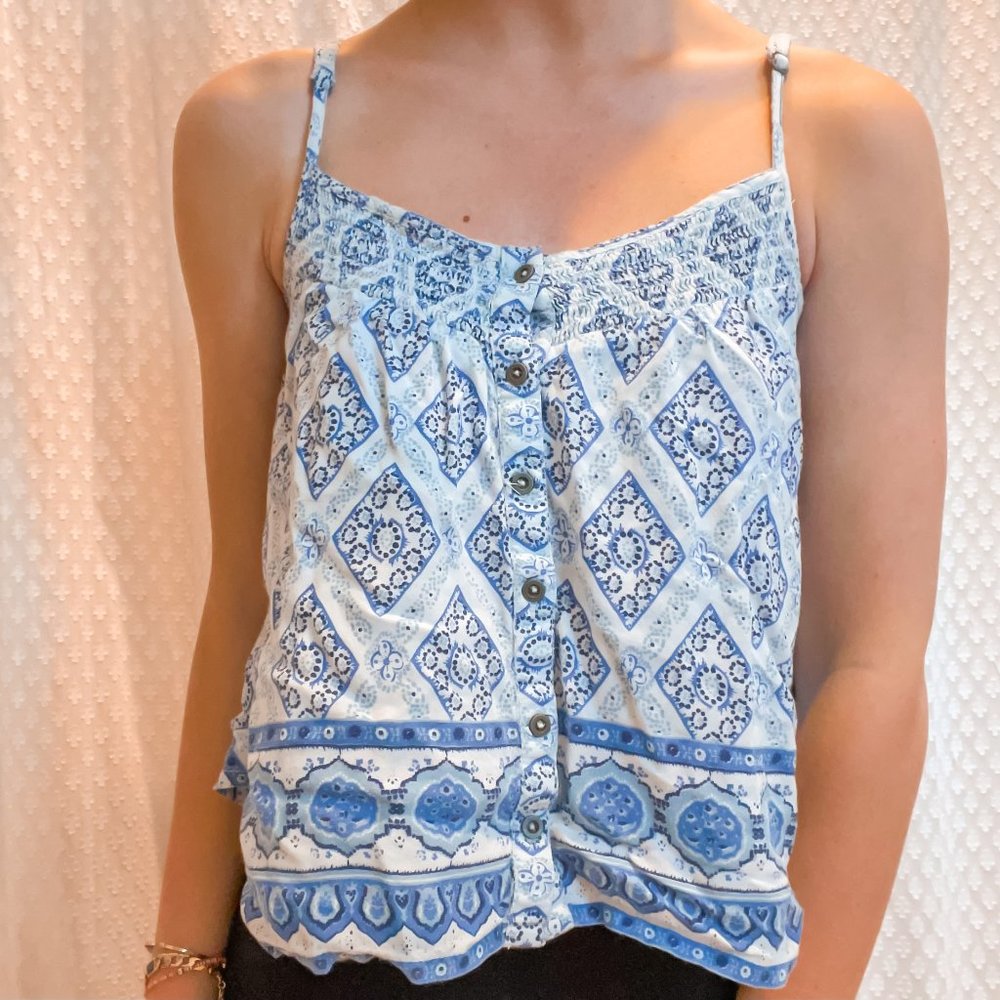 O'Neill Blue Patterned Tank Top